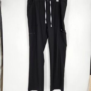 FIGS Scrub Pants Mens XXL Tall Technical Collection Cairo Drawstring Black